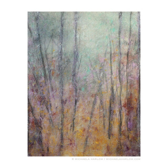 Muted  Grove, 2014. Pastel and Charcoal on Paper